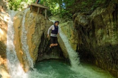 Amber Cove and Taino bay Cruise Ship – Waterfalls of Damajagua - At the Waterfalls: Safety Briefing, Hike, and Slide Time