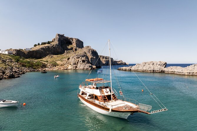 Bay to Bay Cruise in Lindos - Stop 4: Agathi Beach (50 minutes) with lunch and seasonal fruit