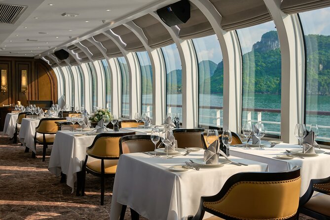 Buffet on Paradise Delight Dining Cruise Halong Bay Tour - Your Itinerary Stops: Two Cave-Style Highlights With Colored Lights