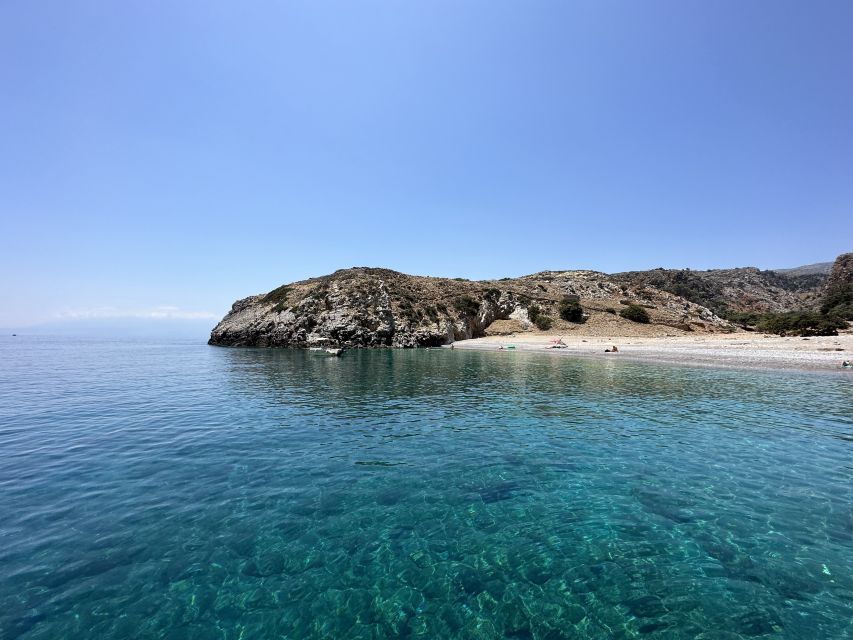 Chania: Menies Beach & Chironisia Bay Cruise with Snorkeling - Cruising Northern Crete for Two Boat-Only Swims
