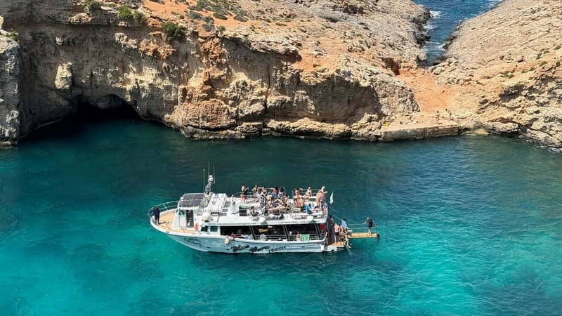 Comino Blue Lagoon & Crystal Lagoon - 3 Bay Cruise - Key things I’d bet you’ll care about