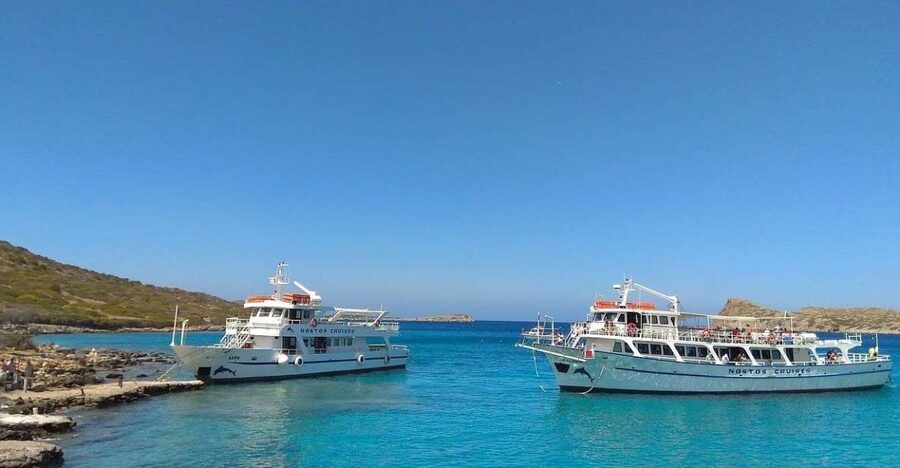 Crete: Mirabello Bay Cruise with Onboard Cocktail - From Port to Kolokytha: The First Hour Is for Views and Positioning