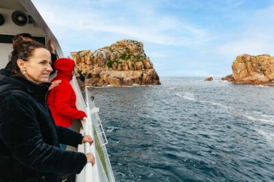 From Coles Bay: Wineglass Bay Cruise with Lunch - Getting on board: Schouten Passage II, Vista Lounge, and Sky Lounge choices