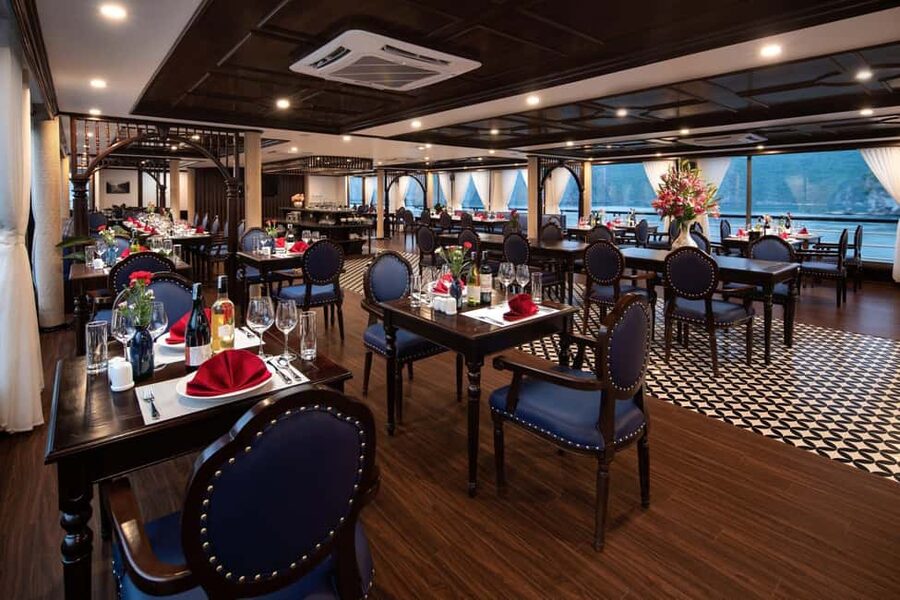 From Hanoi: 2-Day Lan Ha Bay Cruise with Meals and Cabin - Sunset sundeck, tea and fruit, then your night on the boat