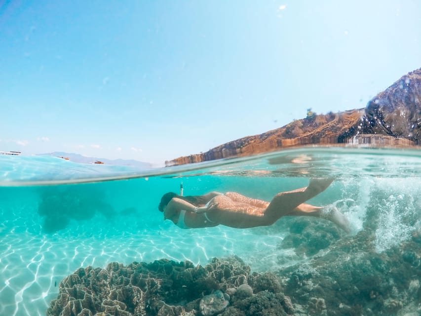 From Mellieha: Three Bay Cruise including the Blue Lagoon - Ħalfa Rock Bay in Gozo: a secluded pebble beach break