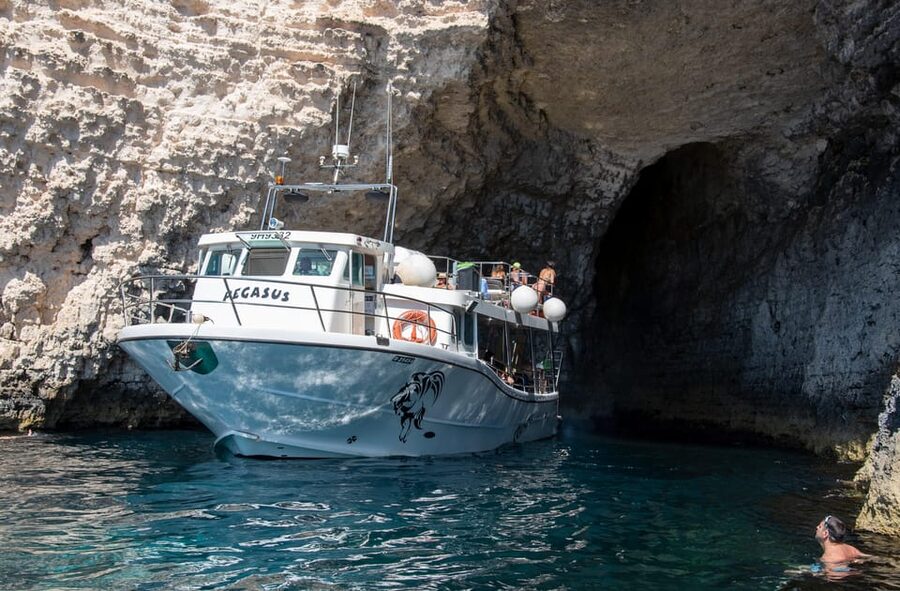 From Mellieha: Three Bay Cruise including the Blue Lagoon - Price and value: $47 for three swim stops is the real deal