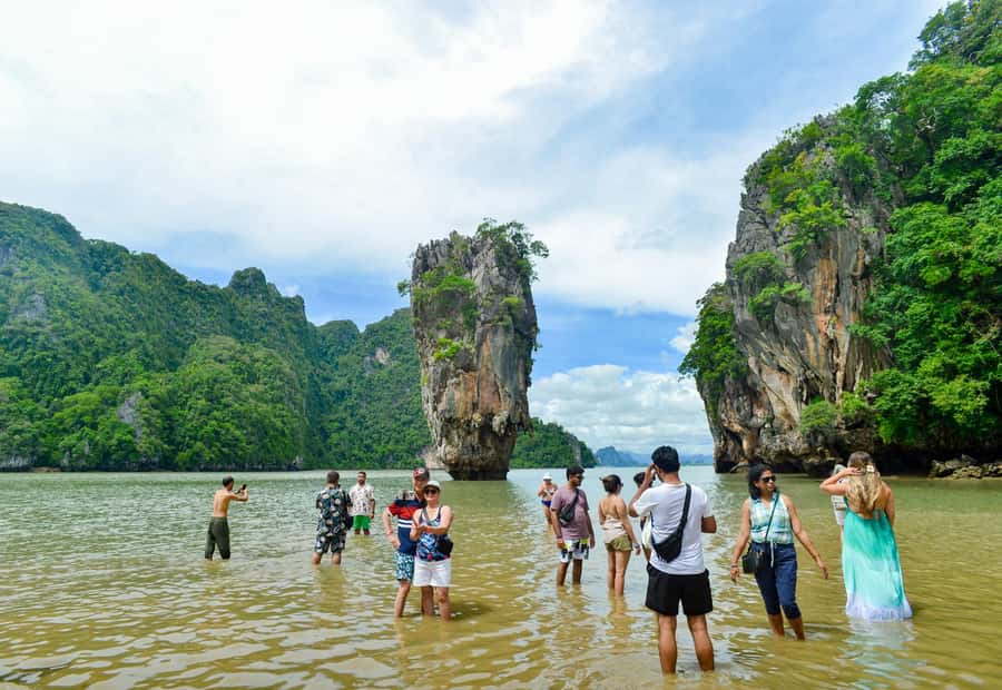 From Phuket: James Bond & Phang Nga Bay Tour by Longtail - Wat Suwan Khuha: the Monkey Cave Temple start that sets the tone