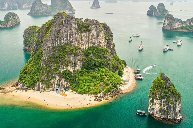 Ha Long Bay Cruise Day Tour-best selling: Included transportation - Ti Top Island: Beach Break and a View With a Little Effort