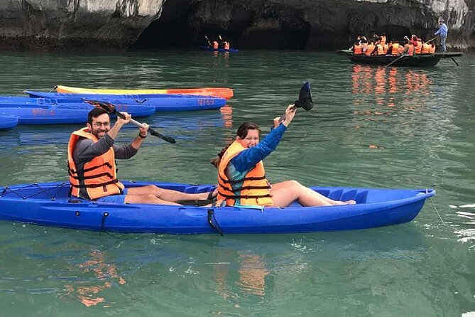 Ha Long Bay Cruise Day Tour - Cave, Kayaking, Swimming & Lunch - Ti Top Island: beach time plus a peak trek for panoramic views