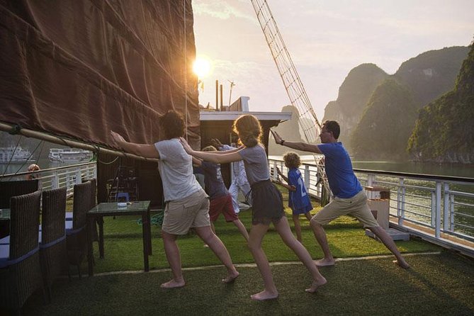 Halong Bay cruise 2 days 1 night - Day One: Harbor Check-In, Titop Island, and the Bay Views