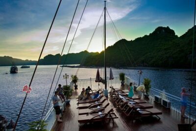Halong Bay cruise 2 days 1 night - Day Two: Kayaking, Fishing, Tai Chi, and That Sunset Party