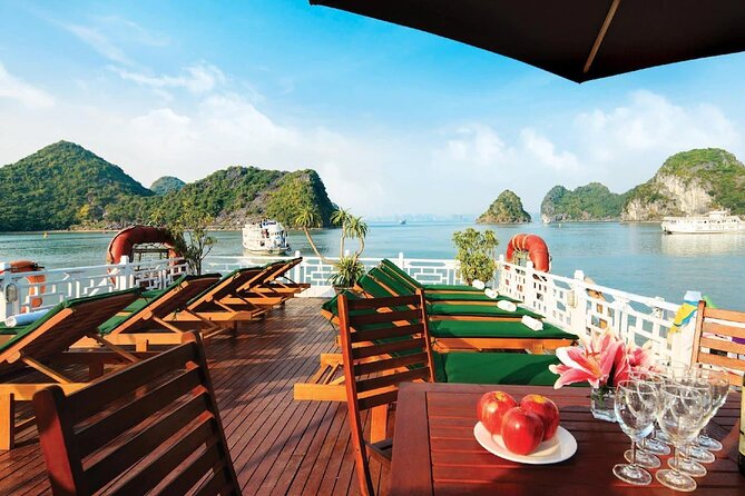 Halong Seasun Cruise 2 days 1 night visiting and enjoying halong bay tour - Day 2: pearl farm visit, spring-roll demo, and the cruise-to-Hanoi handoff