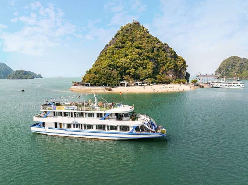 Hanoi: Full-Day Halong Bay Cruise with Swimming & Kayak Tour - The long drive and the pearl shop stop near the port