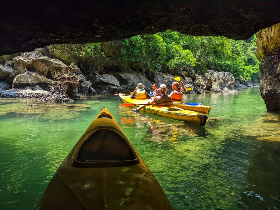 Lan Ha bay cruise and kayak (small group guaranteed) - Kayaking Time: Hidden Lagoons, K.A Cave, and Bats Cave