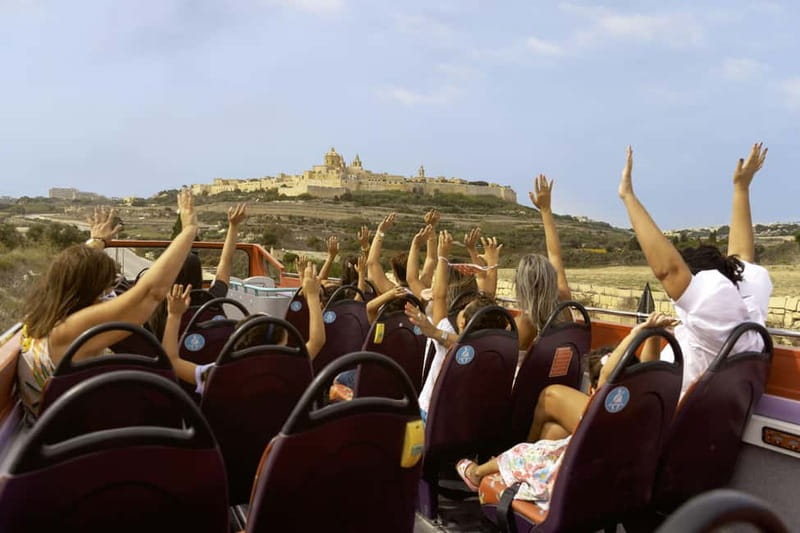 Malta: 2-Day Hop-On Hop-Off Bus & Harbour Cruise (CMO) - South Route (Red Line): Valletta and the Easiest Way to See It