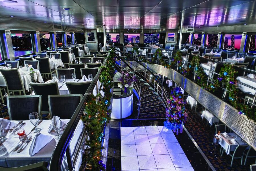 NYC: Christmas Eve Buffet Lunch or Dinner Harbor Cruise - The Live DJ, Games, and the Holiday Vibe You Can Feel