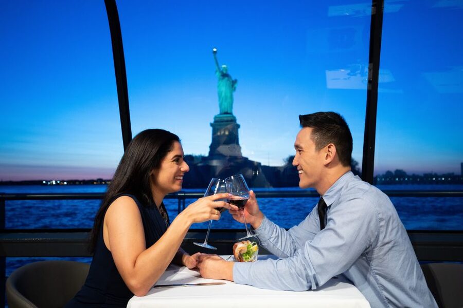 NYC: Christmas Eve Gourmet Brunch or Dinner Harbor Cruise - The skyline route: what you’ll see from Pier 61
