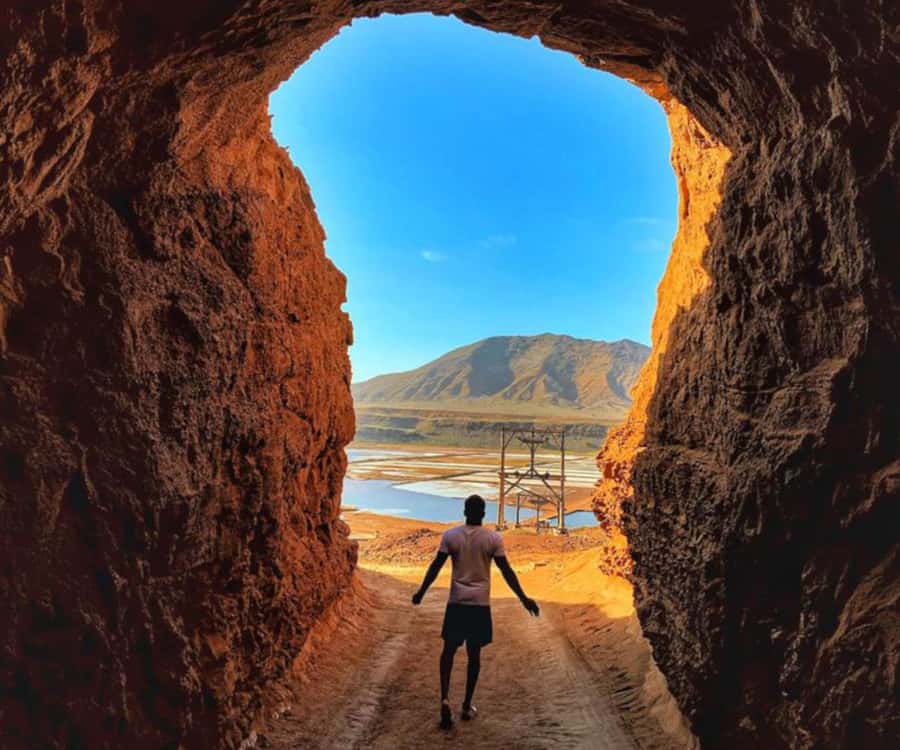Sal: All-Inclusive Salt Lake, Blue Eye and Shark Bay Tour - Salinas salt lake float at Pedra de Lume: weird in the best way