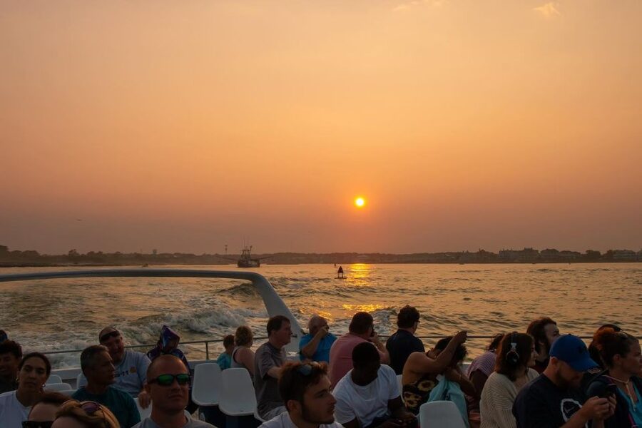 Sea Rocket Sunset & OC Harbor Cruise in Ocean City, MD - Crew Energy, Live Music, and Photo Moments