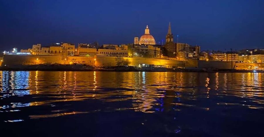 Sliema: Special Night Harbour Cruise - The Route: Marsamxett + Grand Harbour Around Valletta