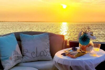 Sunset/Harbor & Bay Cruise in Destin Rated Top 10 - Where you meet at 302 Harbor Blvd and how the timing usually feels