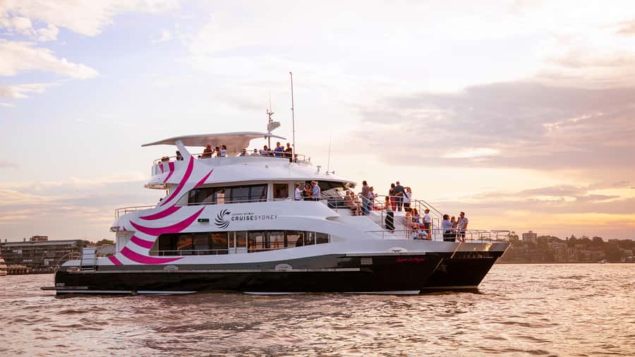 Sydney: 3-Course All Inclusive Dinner Harbour Cruise - Getting On Board at Darling Harbour (King Street Wharf No. 8)