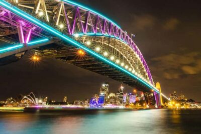 Sydney: Bring Your Own Drinks Vivid Harbour Cruise - From Pier 2, Walsh Bay to the first twinkle on the harbour