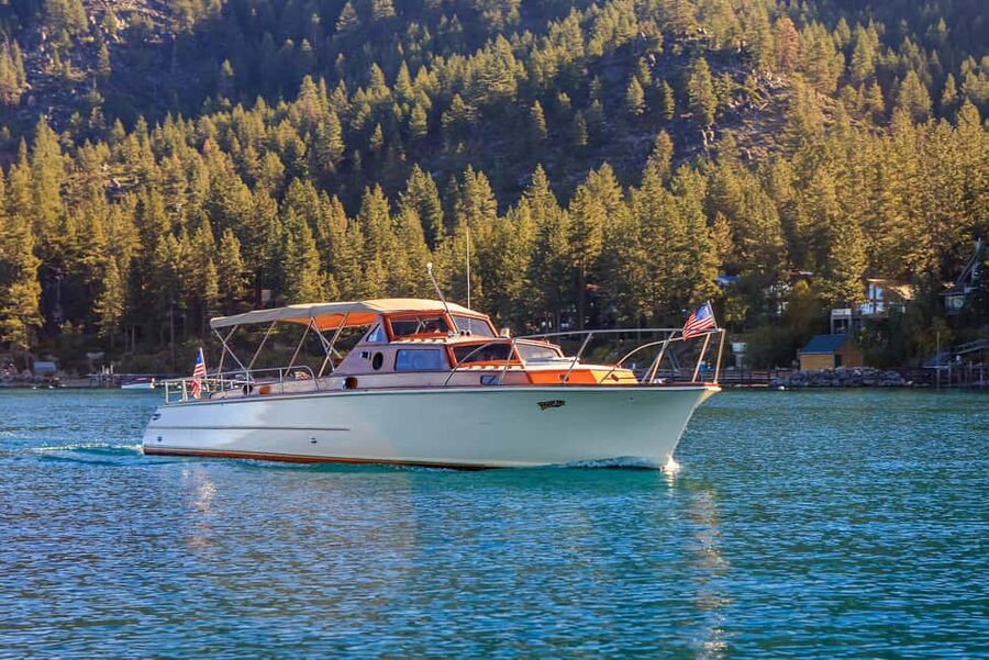 Tahoe: Emerald Bay Cruise & Vikingsholm Castle Walking Tour - Riding Out From Tahoe Keys Marina on a Classic Wooden Boat