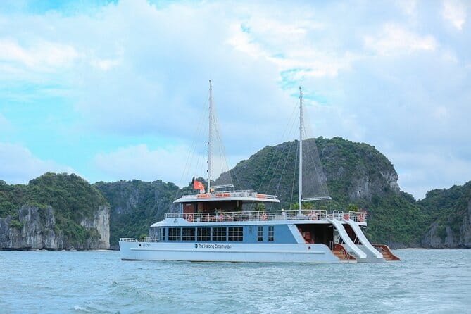 The Catba Catamaran Day Tour Lan Ha Bay Cruise Trips - Sunset beach party: the included payoff