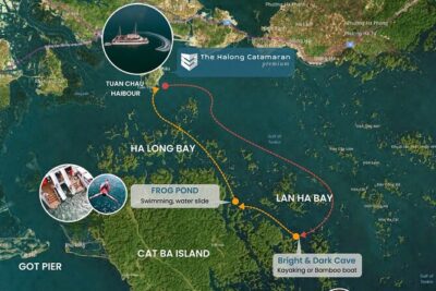 The Halong Catamaran Premium Cruise - Lan Ha Bay Cruise Trip - Tuan Chau start and the rhythm of a half-day cruise