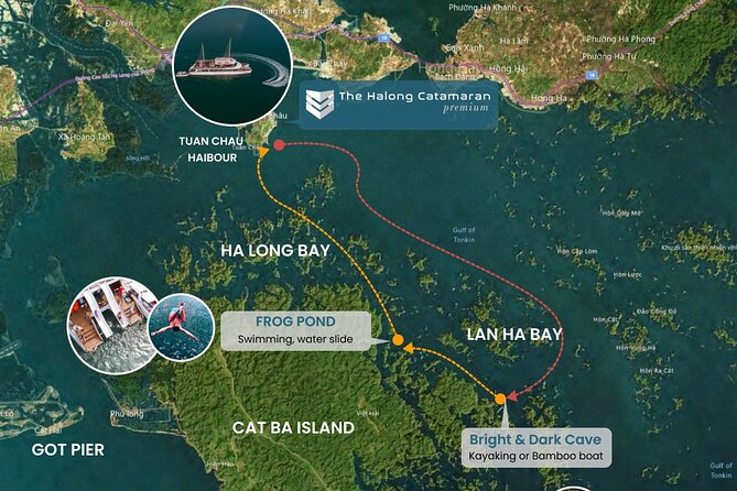 The Halong Catamaran Premium Cruise - Lan Ha Bay Cruise Trip - Tuan Chau start and the rhythm of a half-day cruise